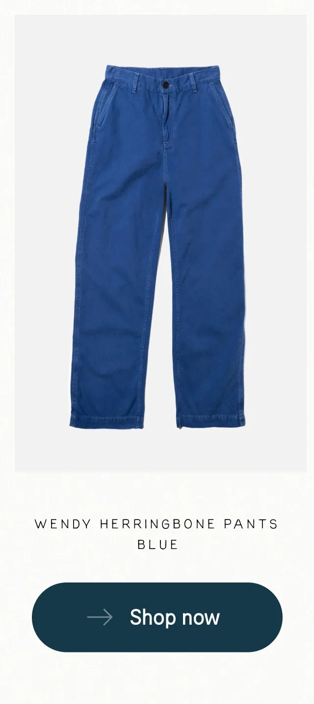 Wendy Herringbone Pants Blue