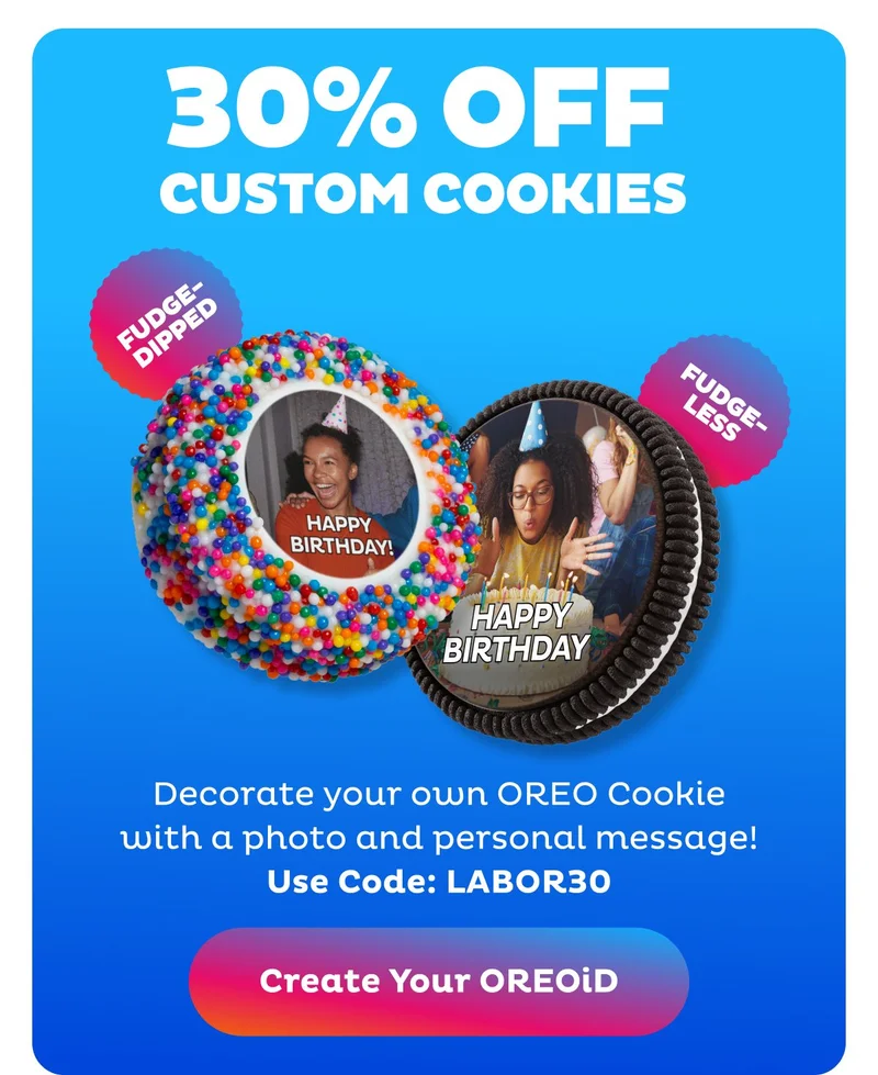 30% Off Custom Cookies