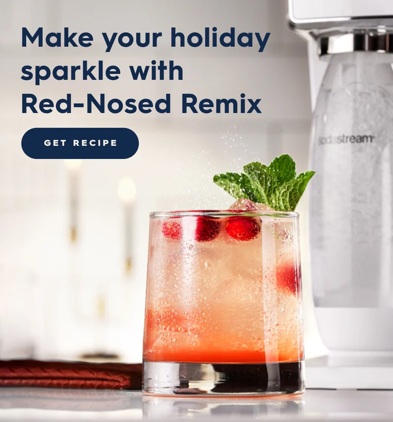 SodaStream Recipe book Red Nose Remix SodaStream Recipe book Red Nose Remix