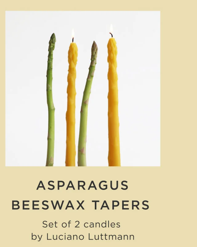 Asparagus Beeswax Tapers