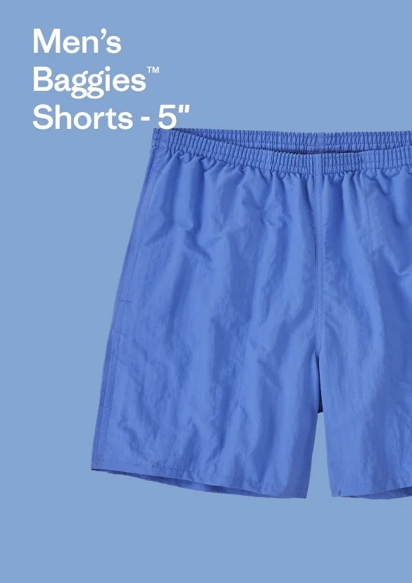 Men’s Baggies Shorts 5 inches.