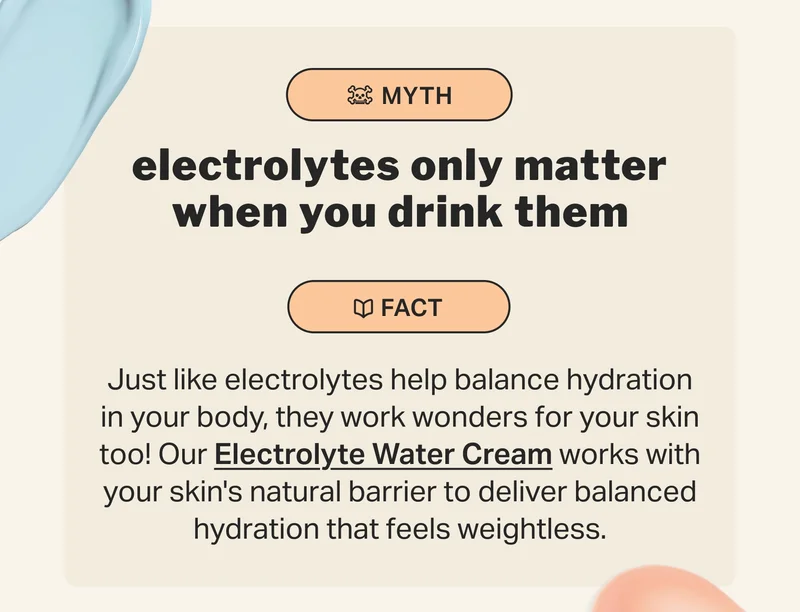 electrolytes only matter when you drink them