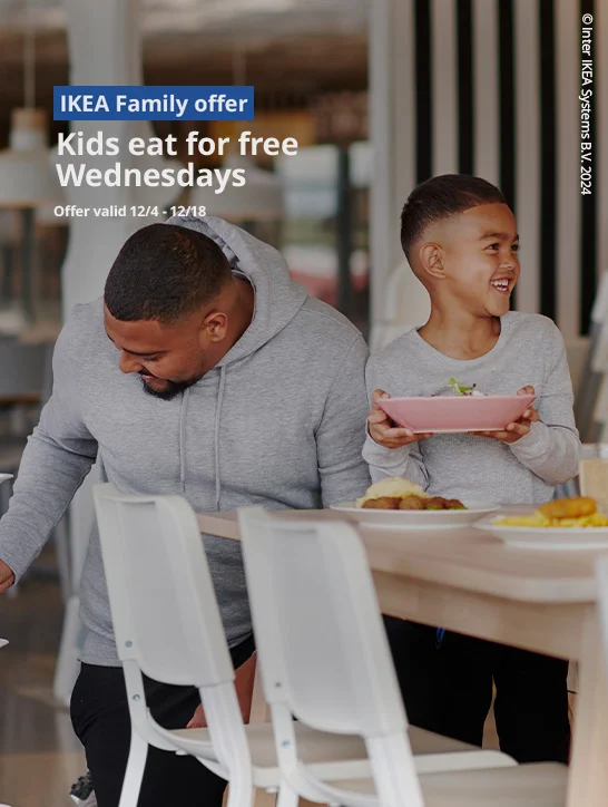 IKEA Family offer Kids eat for free Wednesdays