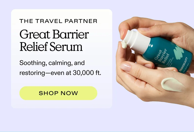 The Travel Partner.  Great Barrier Relief.  Soothing, calming, and restoring—even at 30,000 ft.