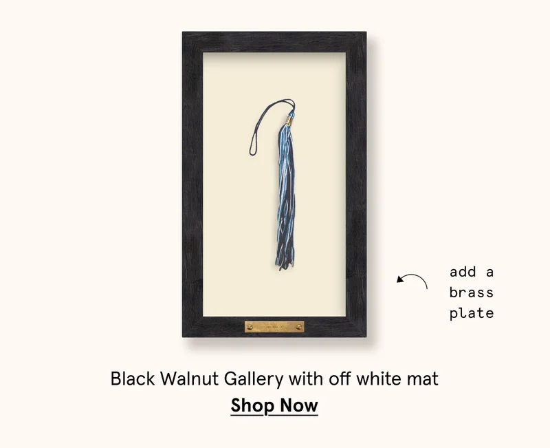 Black walnut gallery with off white mat