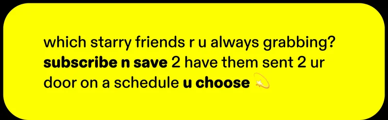 subscribe + save!