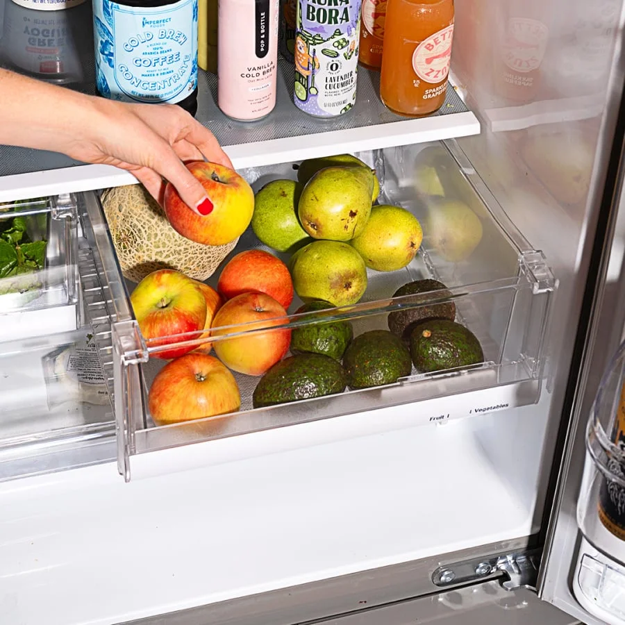 Produce in a Crisper Drawer