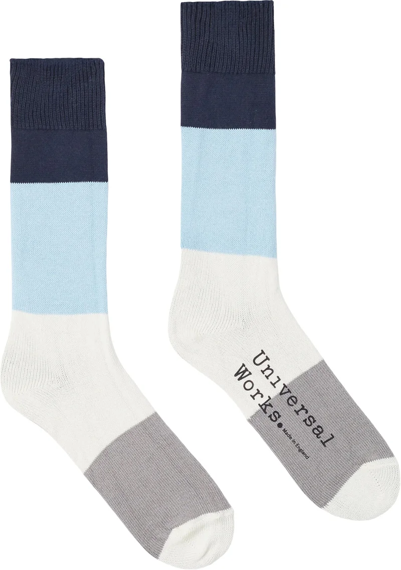 Universal Works,  Cotton Bold Stripe Socks - Unisex