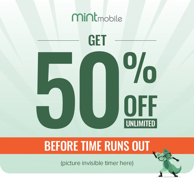 Get 50% off Unlimited before time runs out