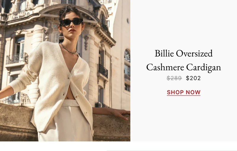 Billie Chunky Oversized Cashmere Cardigan
