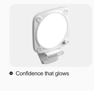 Confidence that glows.