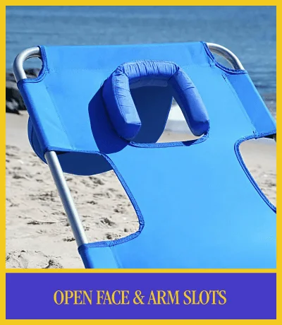 Open face arm slots