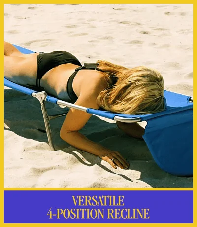 versatile 4 position recline