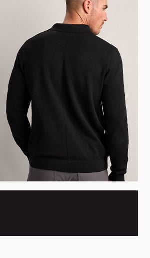 Resolve Pique Long Sleeve Sweater Polo