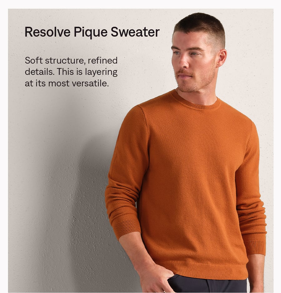 Resolve Pique Sweater