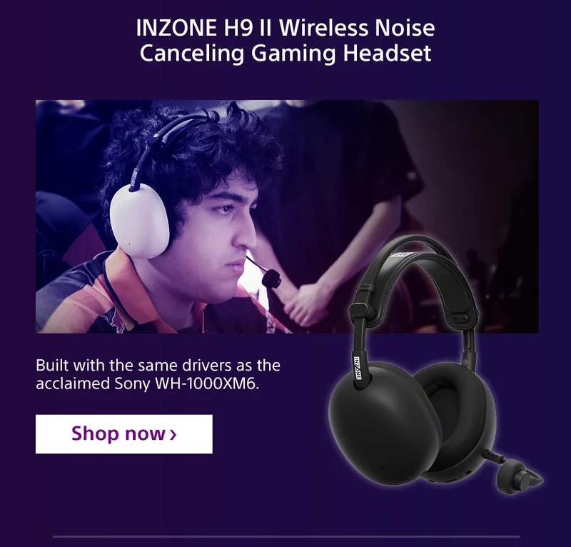 INZONE H9 II Wireless Noise Canceling Gaming Headset | Shop now