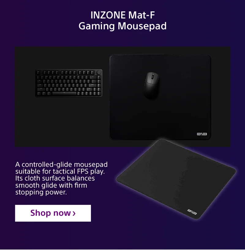 INZONE Mat-F Gaming Mousepad | Shop now