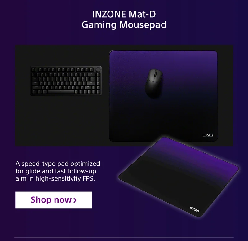 INZONE Mat-D Gaming Mousepad | Shop now