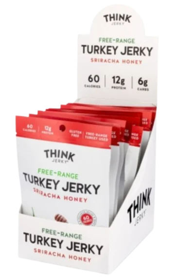 Image of Free-Range Turkey Jerky Sriracha Honey (12 Pack)