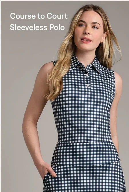 Course to Court Sleeveless Polo