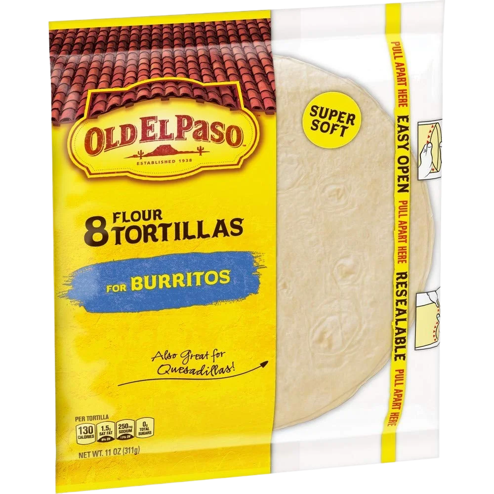 Image of Old El Paso Flour Tortillas - Burritos (8 CT)