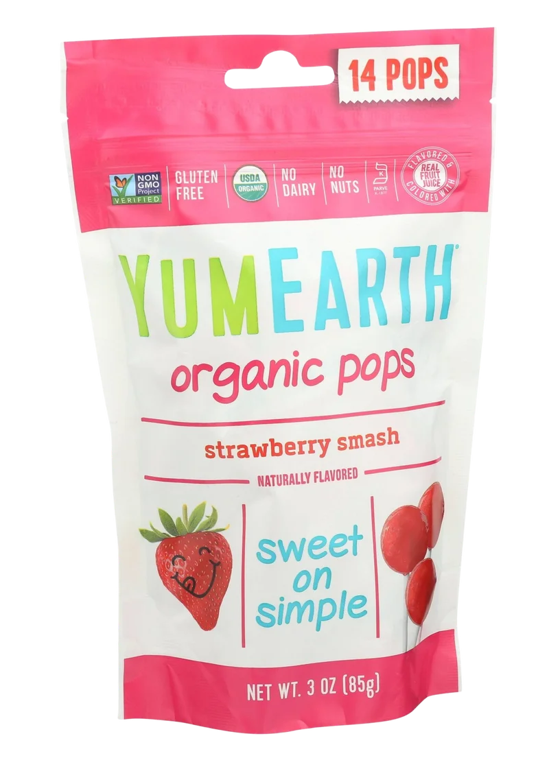 Image of Yum Earth Organic Strawberry Pops (14 CT)