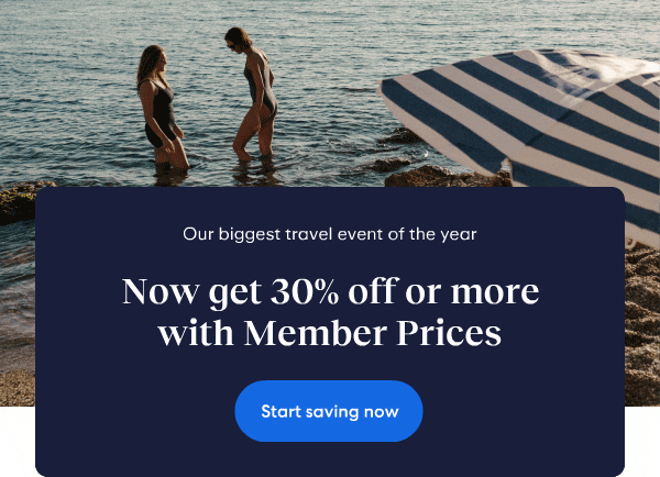Black Friday sale starts now with 30% off or more for members.