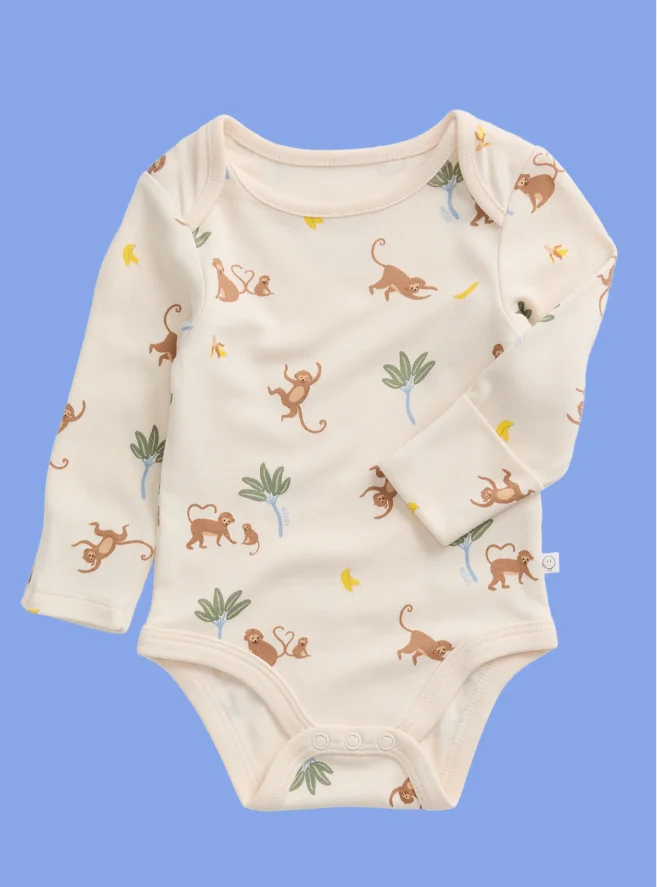 Monkeys Long Sleeve Bodysuit