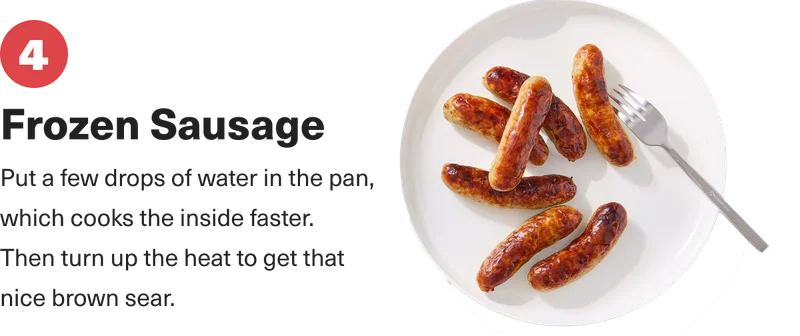 Sausage links on a plate