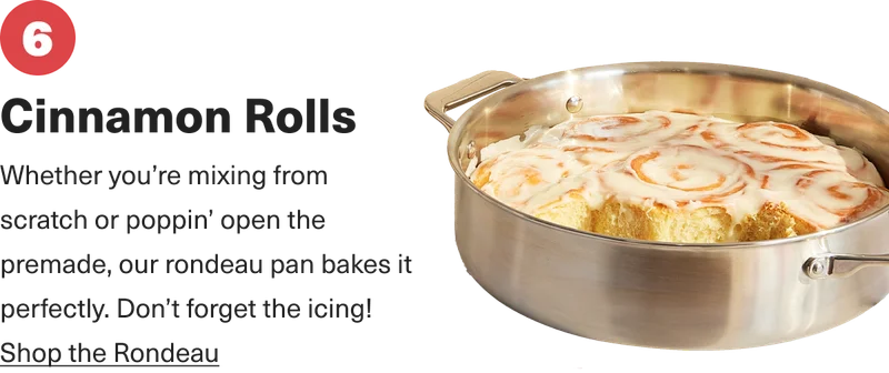 Cinnamon rolls in a Misen rondeau