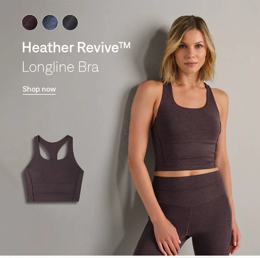 Heather Revive™ Longline Bra