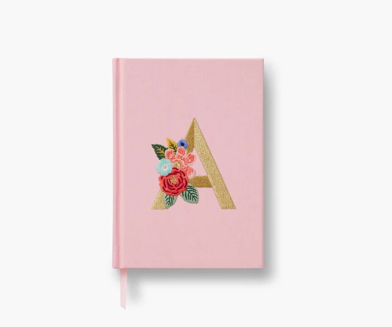 Image of Embroidered Monogram Journal
