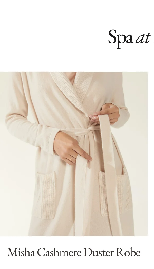 Misha Cashmere Duster Robe Cardigan