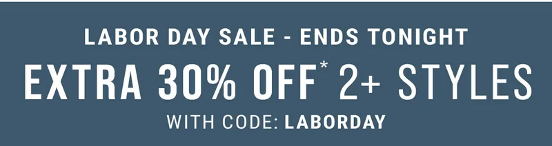 Labor Day Sale - Ends Tonight With Code: discount code