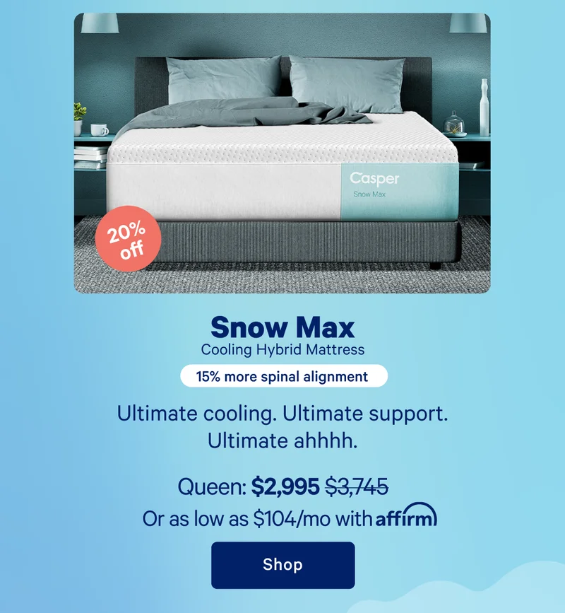 Snow Max Cooling Hybrid Mattress >> Shop >>