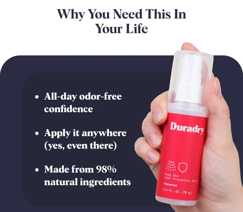 All-day odor-free confidence Apply it anywhere (yes, even there) Made from 98% natural ingredients