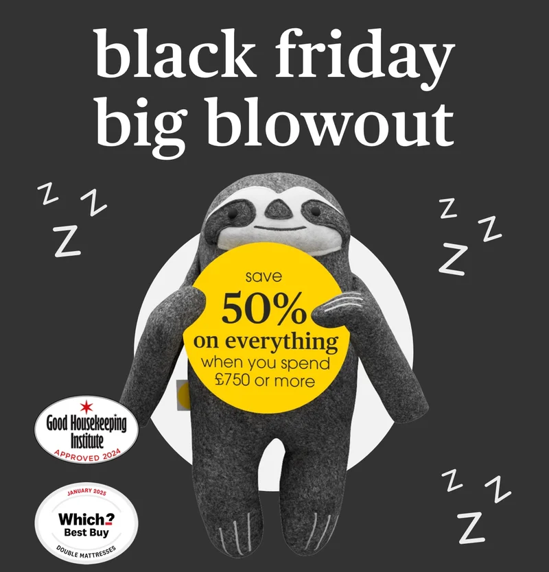 up to 50% off mattresses