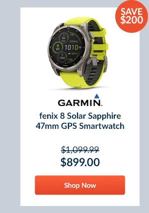 Garmin fenix 8 Solar Sapphire 47mm GPS Smartwatch