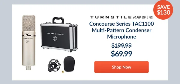 Turnstile Audio Concourse Series TAC1100 Multi-Pattern Condenser Microphone
