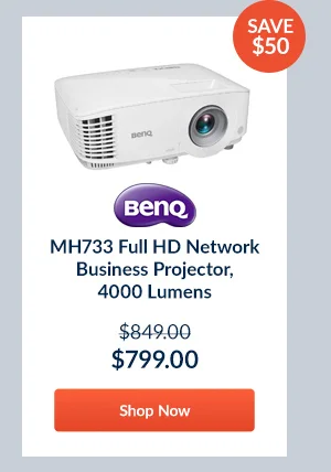 BenQ MH733 Full HD Network Business Projector, 4000 Lumens