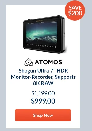 Atomos Shogun Ultra 7inches HDR Monitor-Recorder, Supports 8K RAW