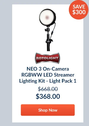 Rotolight NEO 3 On-Camera RGBWW LED Streamer Lighting Kit - Light Pack 1