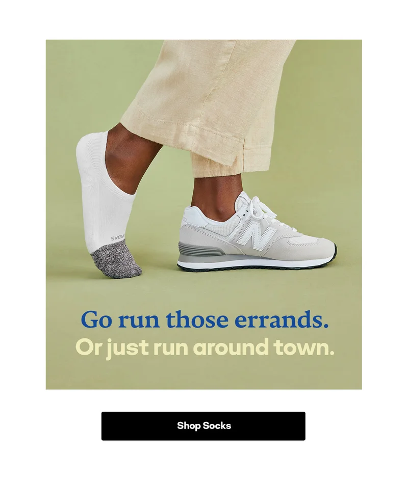 Go run those errands. Or just go run. | Shop Socks