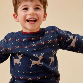 Reindeer Fair Isle Knitted Sweater