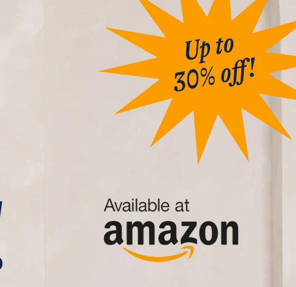 Up to 30% off! Available at Amazon
