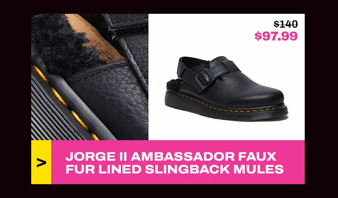 Jorge II Ambassador Faux Fur Lined Slingback Mules
