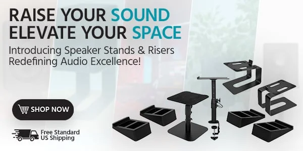 Raise Your Sound, Elevate Your Space: Introducing Speaker Stands & Risers Redefining Audio Excellence! Free Standard US Shipping Shop Now