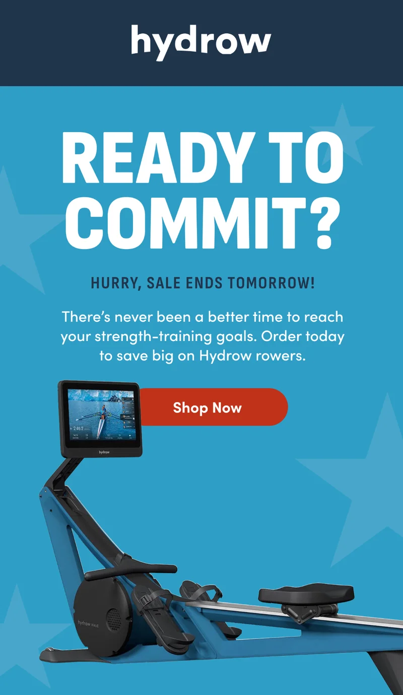 Ready to commit? Hurry, sale ends tomorrow! Shop Now.