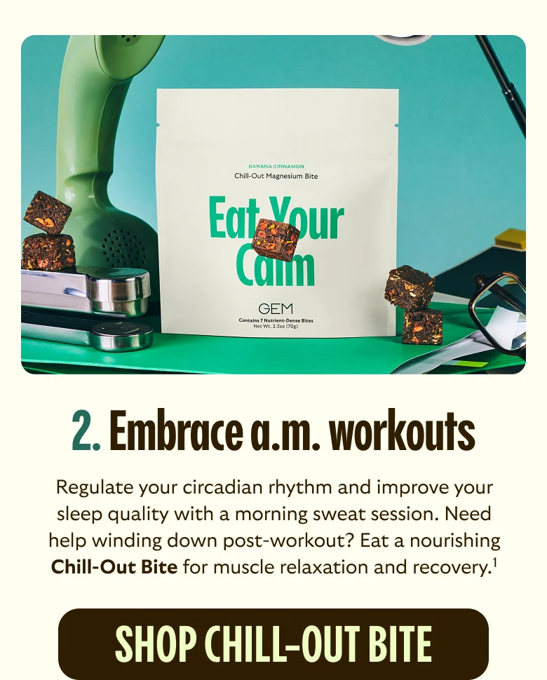 Embrace a.m. workouts
