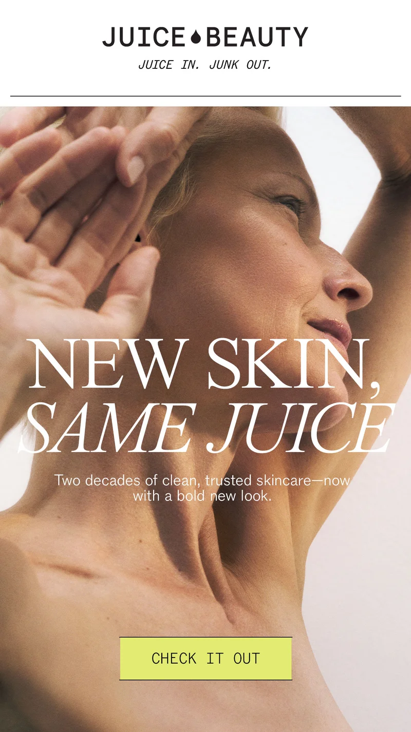 New Skin, Same Juice: Two Decades of Clean, Trusted Skincare, Now with a Bold New Look